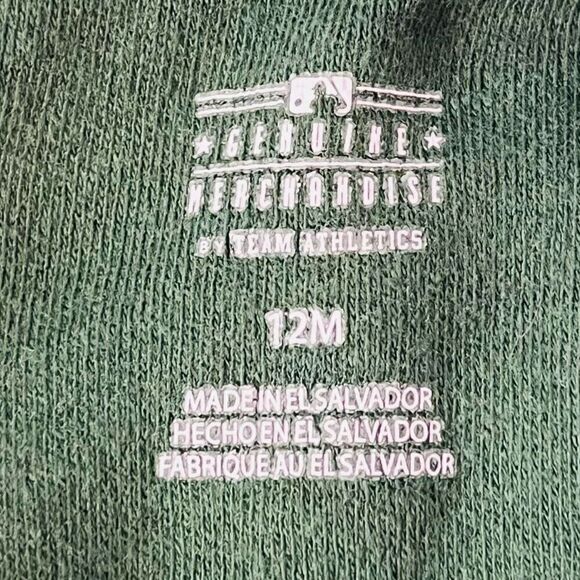 Genuine Merchandise A’s Baseball Bodysuit Snoopy And Woodstock Sz 12m GUC - Picture 3 of 4